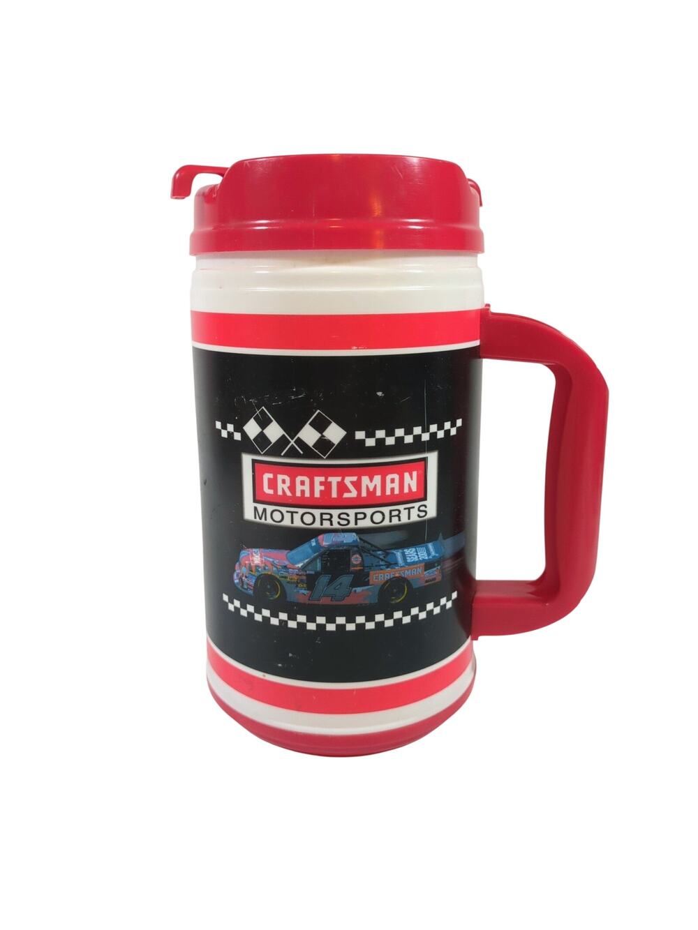 Vintage Whirley Craftsman Motorsports Insulated Pitcher Jug Made in USA Red